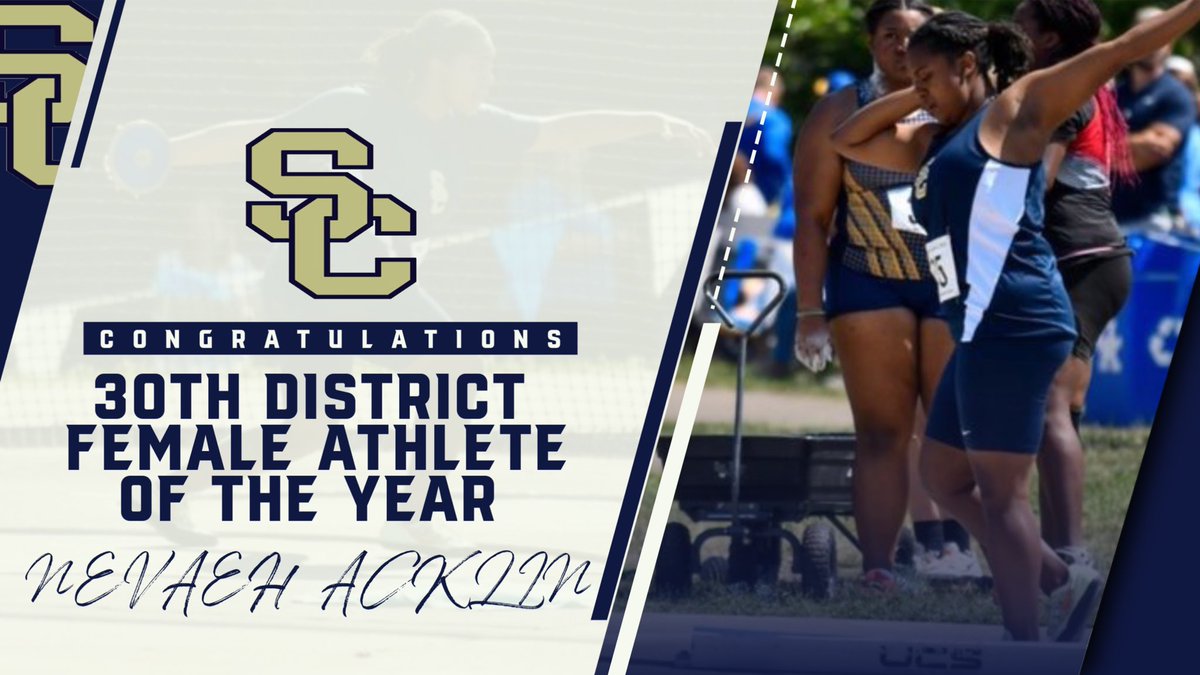 Congratulations are in order for Nevaeh Acklin as she was voted the 30th District Female Athlete of the Year!!! <a href="/8thRegADassoc/">8th Region AD Association</a> <a href="/AcklinNevaeh/">Nevaeh Acklin</a> <a href="/ShelbyField/">Shelby County Track and Field</a> <a href="/SCPS_Activities/">SCPS_Activities</a>
