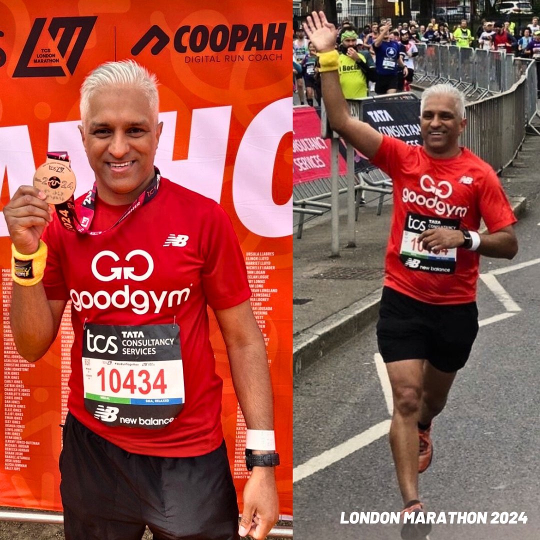 GoodGymers conquering @LondonMarathon 🏁 🤕 Phil ran with his injured friend and military veteran. ⏱️ Molly finished 2nd fastest of all British women. 😊 Latoya secured a place with @blackgirlsdorun, leaving only 13 weeks to train. 🎉 Ricky smashed a PB time with a smile