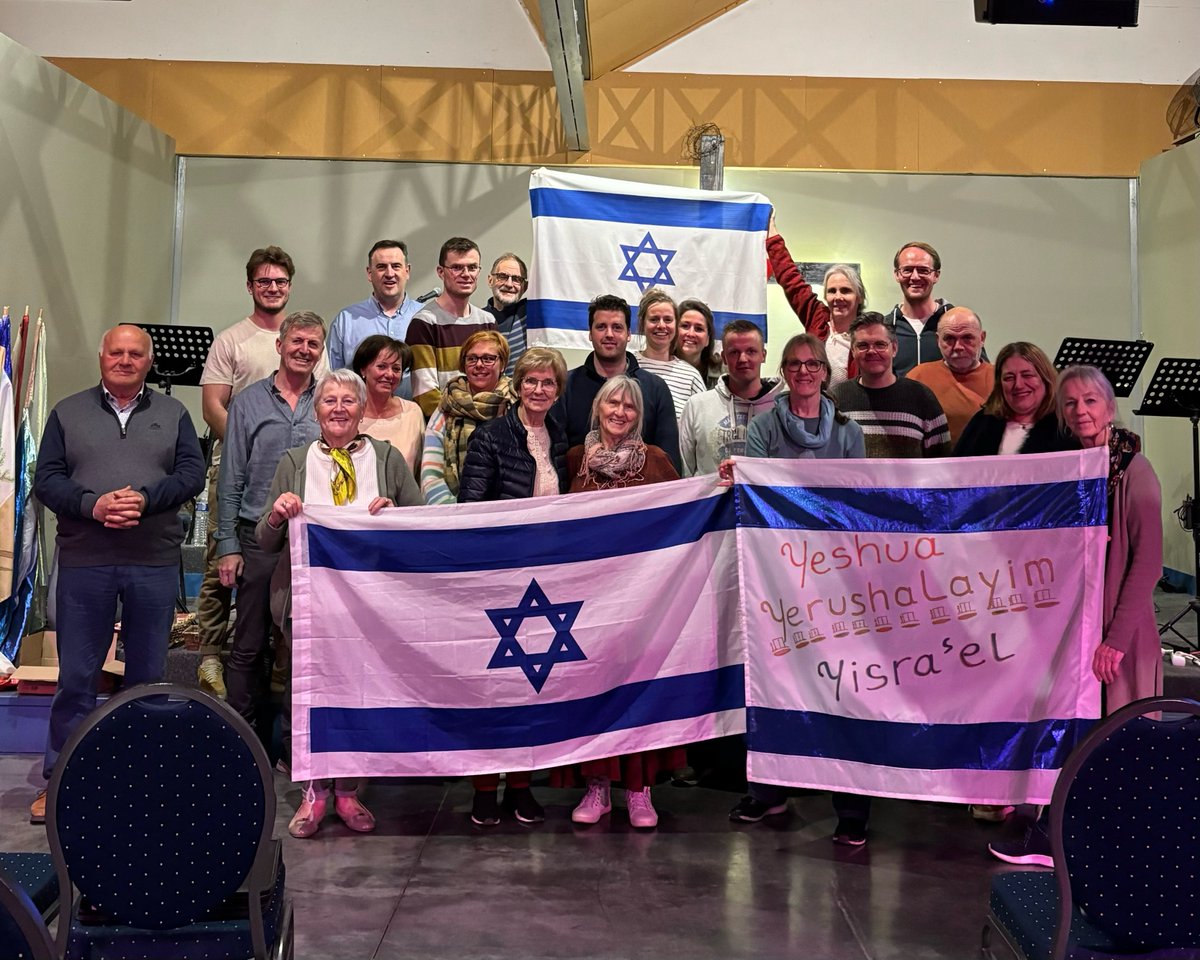 This Belgium 🇧🇪 church prayer group stands with Israel 🇮🇱