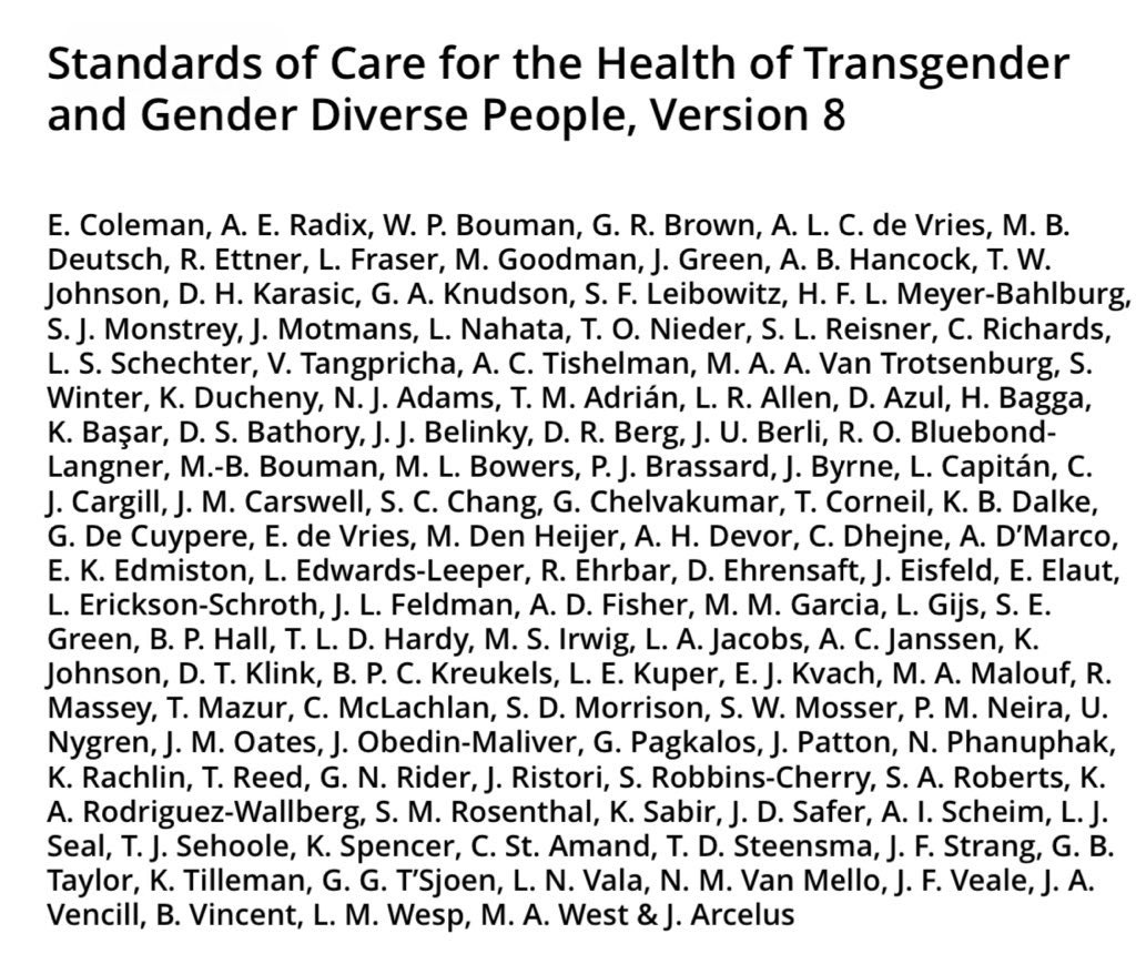 The #CassReview doesn't seem to list who is on the Cass Review Team. You can't check their credentials, expertise, or possible biases. On that basis alone it would be rejected by every academic journal that exists. For comparison, here's who worked on the WPATH guidelines: