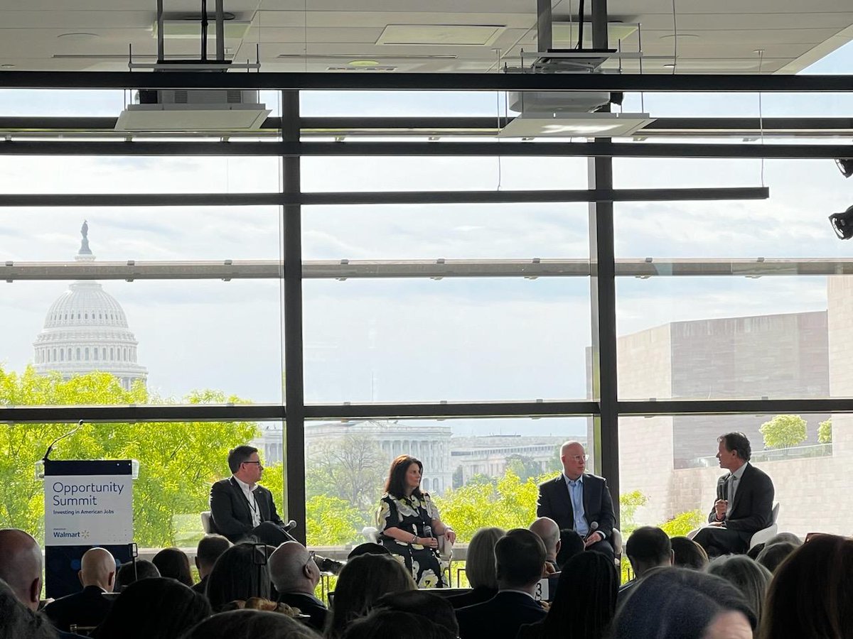 NRF attended Walmart’s Opportunity Summit today in D.C. with policymakers, investors & industry leaders to discuss innovative ways for creating greater opportunity and mobility for workers. #Retail is an industry of opportunity that provides foundational skills to grow a career.