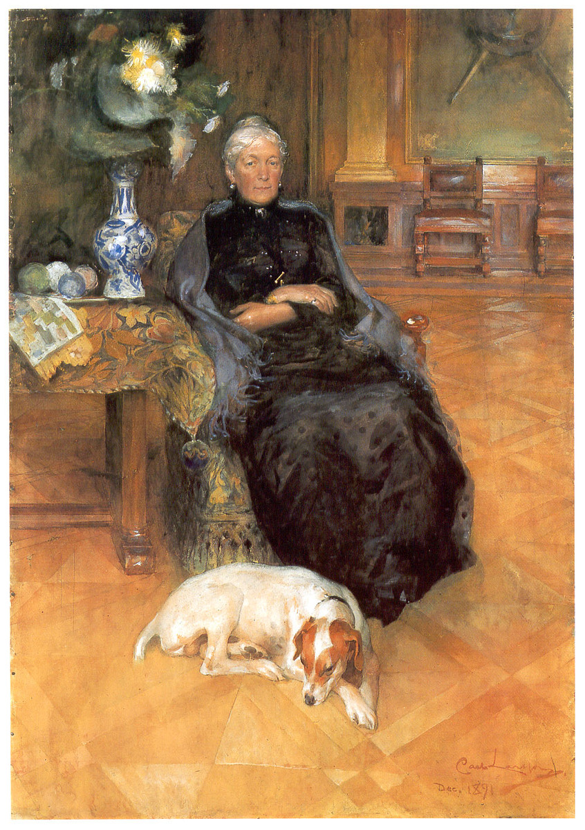 Portrait of Gothilda Furstenberg wikiart.org/en/carl-larsso…