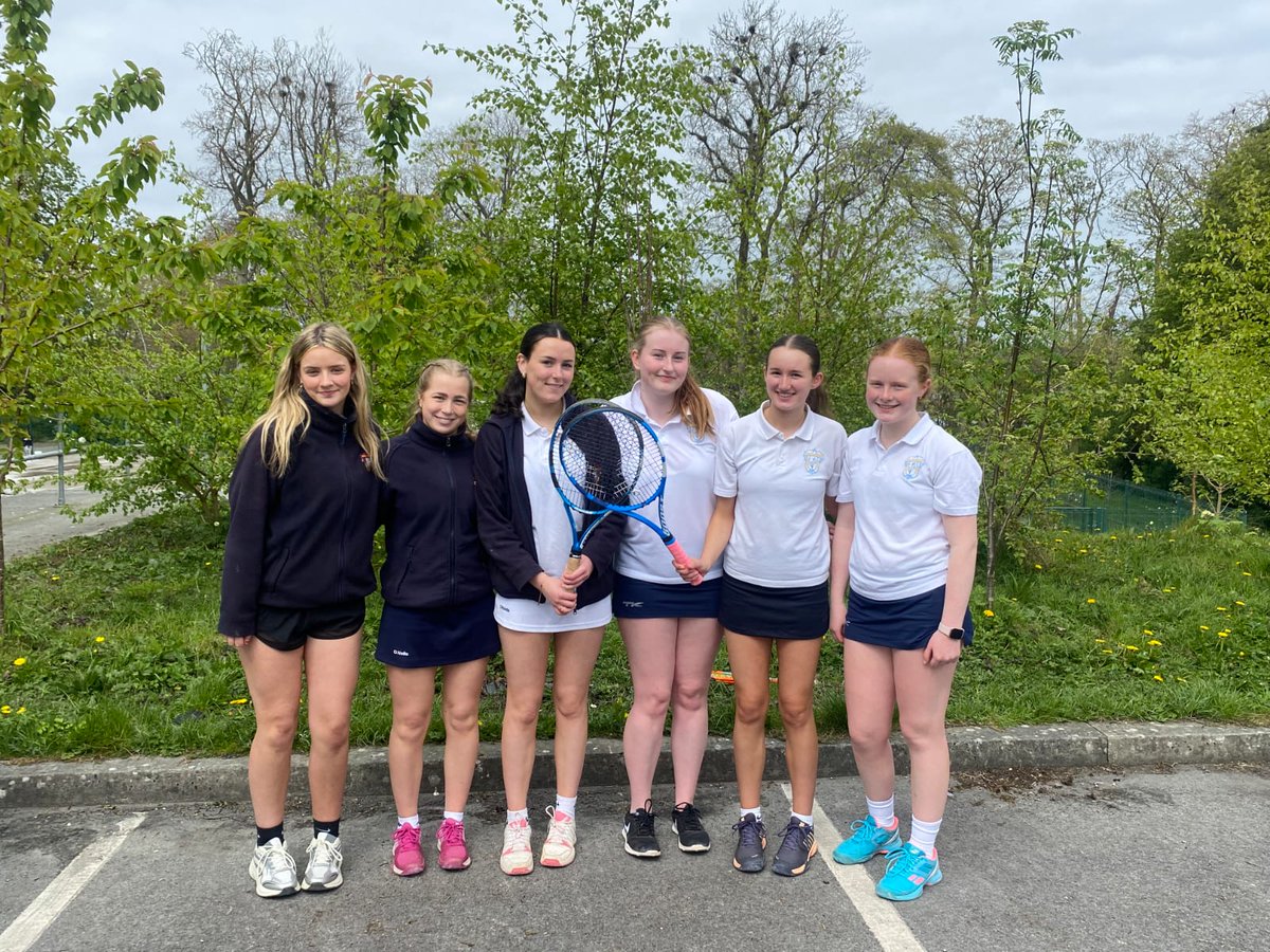 Congrats to our Senior tennis team who beat Drogheda Grammar today, 2-1. Mary Moran & Charlotte Mather narrowly beaten 10-4 in a tie break. Ruby Kennedy & Freya Ling & Alex O' Rourke & Annie McMahon winning in 2 sets. Thanks to parents for lifts and support 👏🎾 @StMarysCollege