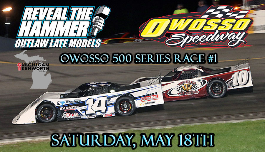 The Michigan Kenworth #Owosso500Series at Owosso Speedway is an integral part of the 2024 Schedule within the #RTHOutlaws

5⃣ / 8⃣ Total Races will be held at the fast 3/8s-mile located NE of @PureMichigan's Capital City of @lansingmichigan & West of @CityofOwosso in Ovid, MI