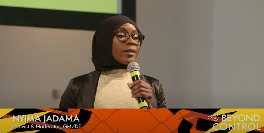 disruptberlin's tweet photo. Jihad's narrative highlights the pervasive nature of #digitalauthoritarianism and the significant influence it can exert on individuals and communities. 
Re-watch the #BeyondControl conference keynote with @Jihad_VP &amp; @FammActivst17: https://t.co/lD9qNtFMNw

#racism #DNL32 https://t.co/iSS7QWAA9X