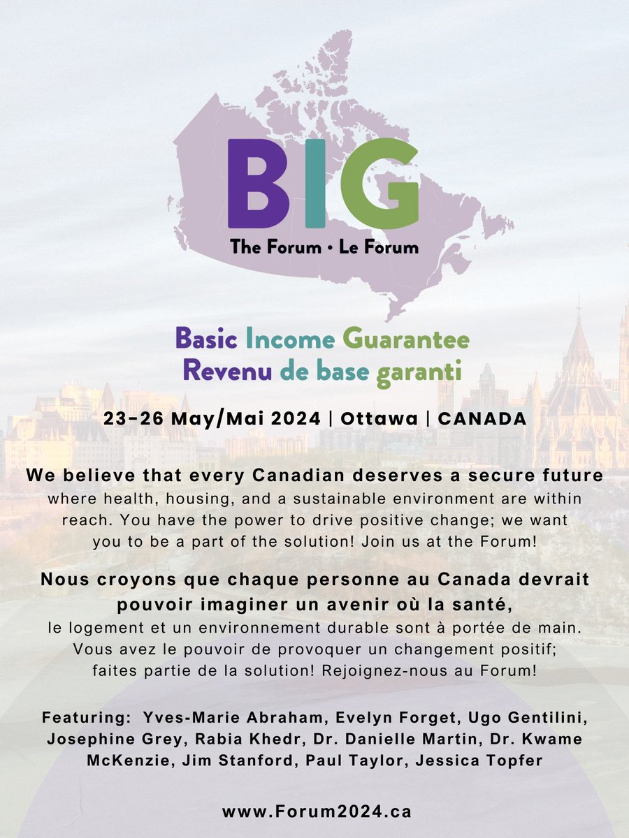 Canada's first-of-its-kind Basic Income Guarantee conference — the 2024 BIG Forum in Ottawa — is 1 month away. Visit forum2024.ca to learn more and register. We believe that everyone in Canada deserves a secure future. Every day, headlines showcase people struggling…