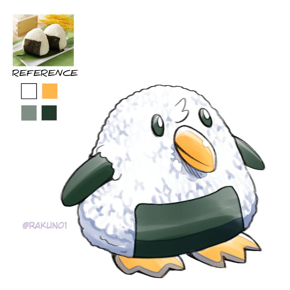 rakun01_'s tweet photo. Design#18: Onigiri
#characterdesign #onigiri #DeliciousDays #rakun01 https://t.co/Le5FAEPCru