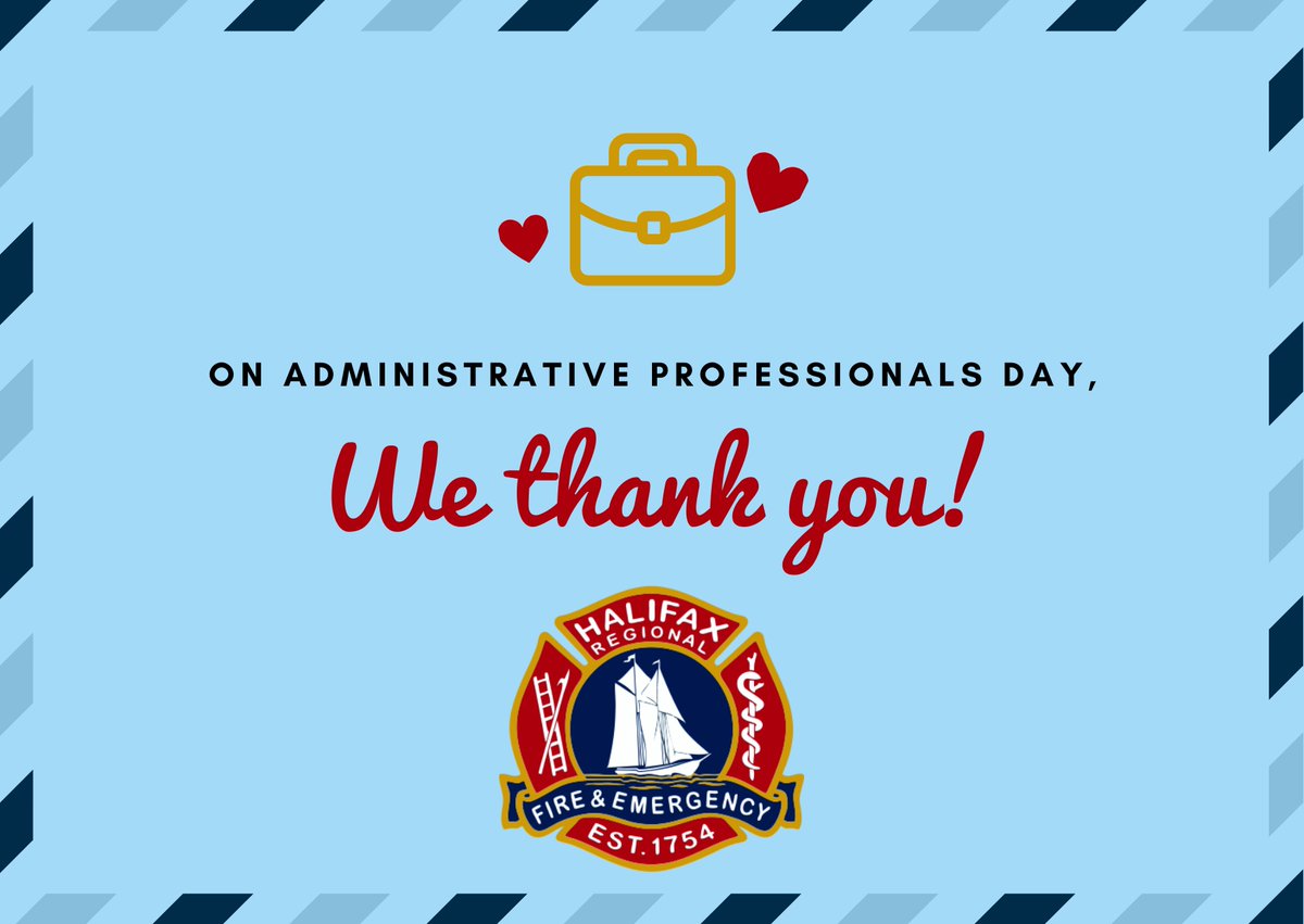 Today we recognize and thank the administrative professionals behind the scenes at HRFE, as well as the many administrative professionals in the community we serve. Without our administrative team and their dedication to public service, the work we do would not be possible.
