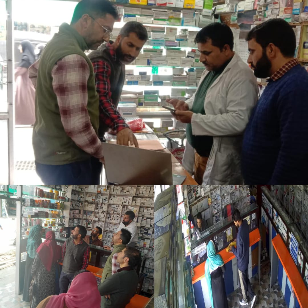 18 Surprise inspections were conducted in retail establishments of main market Kulgam by a team of Drug Control Officers headed by ADCs of Anantnag and Kulgam. @DioKulgam @diprjk