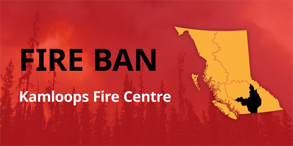 Effective at 12:00 pm (noon) on May 3, 2024, Category 3 open fires will be prohibited throughout the Kamloops Fire Centre. This prohibition is being enacted to help prevent human-caused wildfires and protect public safety.