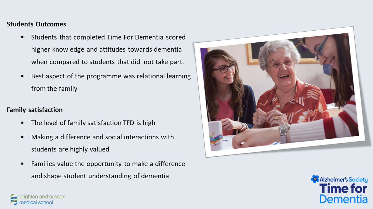 Time4Dementia's tweet photo. If you missed @YvonneFeeney81 talking @theRCN #RCNED24 conference yesterday about the #student and family outcomes in #Time4Dementia, here are some of the key outcomes. You can hear reflections from some of our early cohort of students here too: https://t.co/xwsml7M8dT https://t.co/EClN2aVhIA