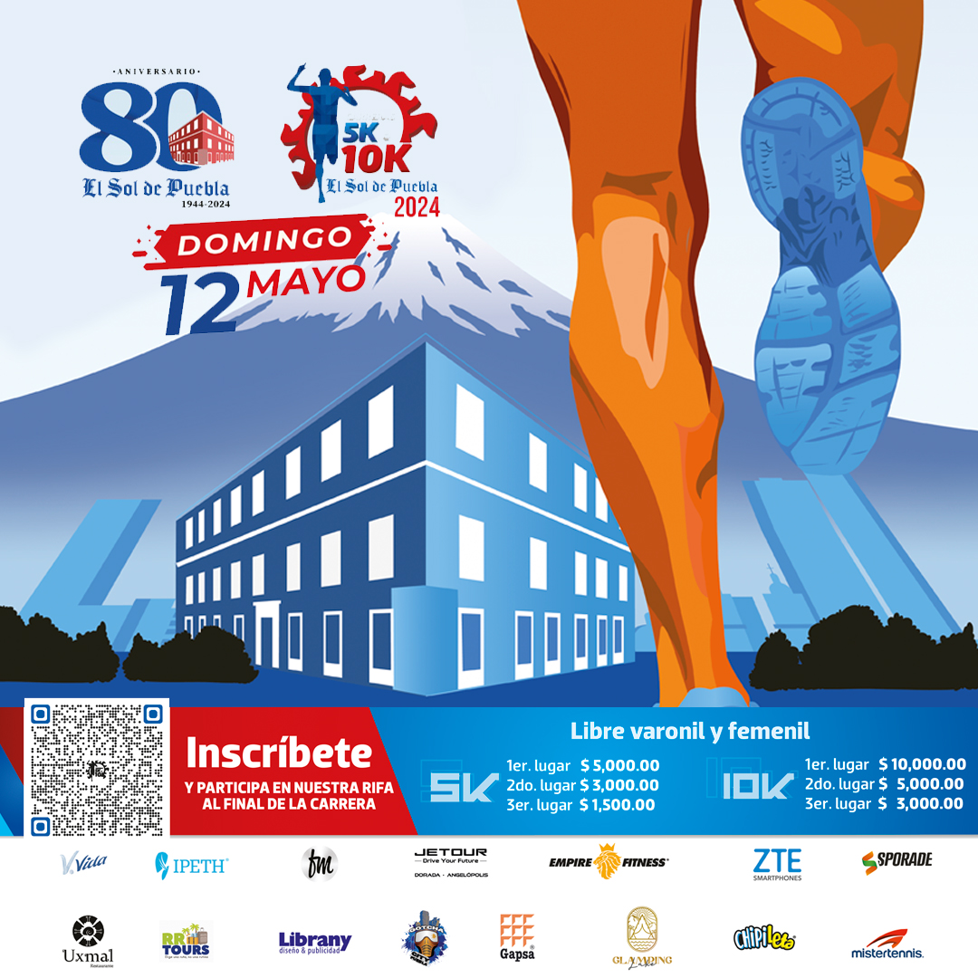 elsoldepuebla1's tweet photo. ¡Ya estamos cerca de nuestra carrera! 🤩

No olvides que después de entrenar siempre puedes consentirte con tu dulce favorito de nuestros amigos de @ChipiletaMX 

No olvides inscribirte y consultar todos los detalles 🔗 https://t.co/BCbxGRf19S https://t.co/OFBJWUdFf2