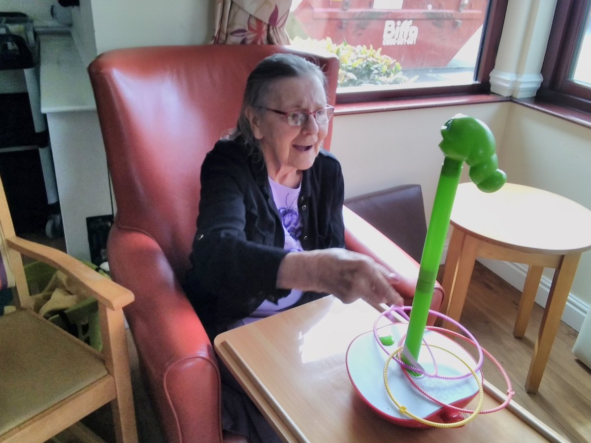 Residents had such a laugh playing wobbley work #hicaactivities #bridlington #carehome