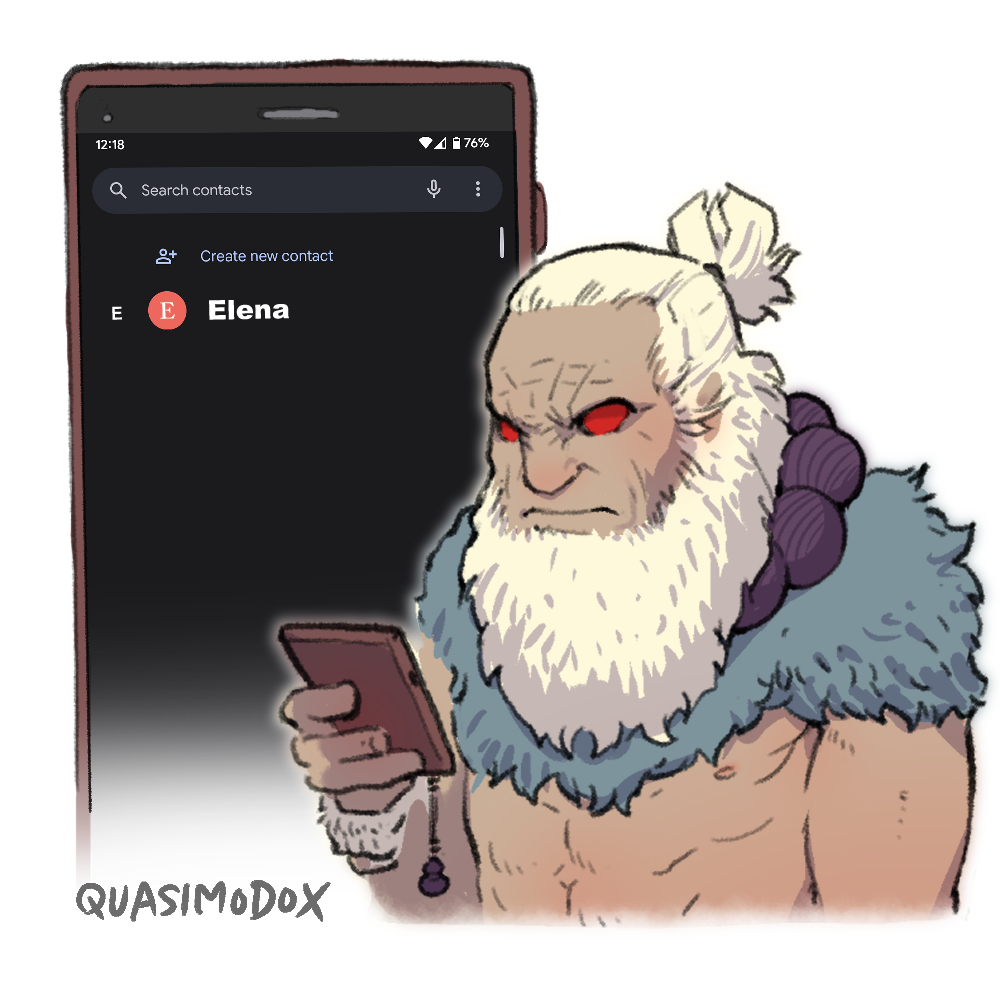 「Akuma's contact list 」|Quasimodoxのイラスト