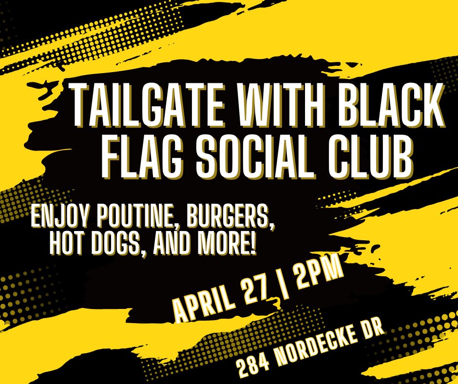 If you wanna pitch in and help keep this show running smoothly, we appreicate any and all donations via Venmo @blackflagsocialclub or Cash App $blackflagsocialclub

Bring your appetite and let's party!