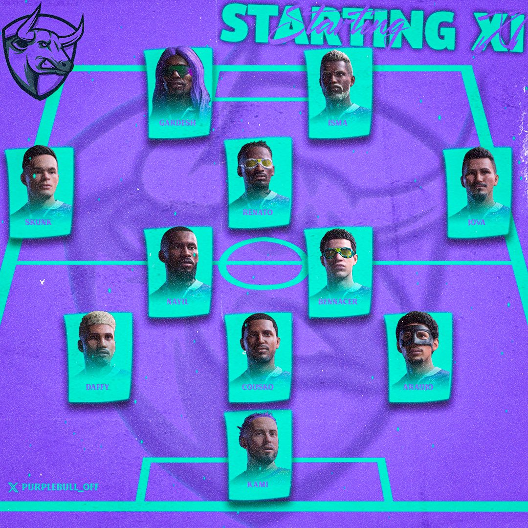 🟣⚪️ Composition et programme de la soirée ⚪️🟣

 VPG 🇧🇪 UTK Esport 
 VPG 🇨🇭 Pandore Efoot 
 VPG 🇧🇪 XI Bellator 
 VPG CUP 🇫🇷 BMF FC 

L’équipe est prête à partir au combat ⚔️