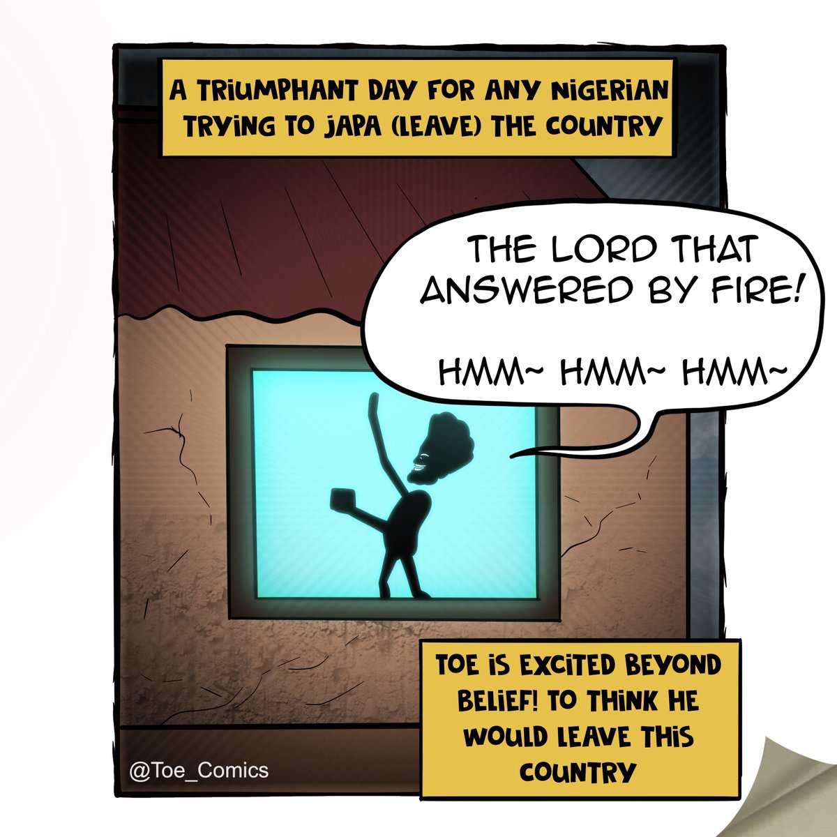 toe_comics's tweet photo. The Departure - Part 2 

Words of wisdom has been given to Toe, Day in Day out he seems fed up and is thrilled to start this great adventure. Though some never make it out alive, as long as he breathes, there are infinite possibilities 😈❤️🥂

A thread 🧵 https://t.co/IRuhQ7pHVe