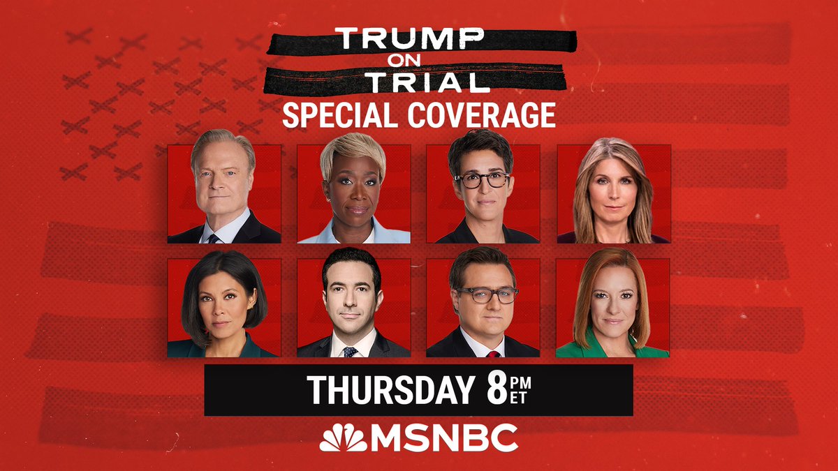 TOMORROW: Following the Supreme Court’s oral arguments over former President Trump’s presidential immunity claims, Rachel @maddow and team break down the latest in his legal battles. Tune in Thursday at 8pm ET.