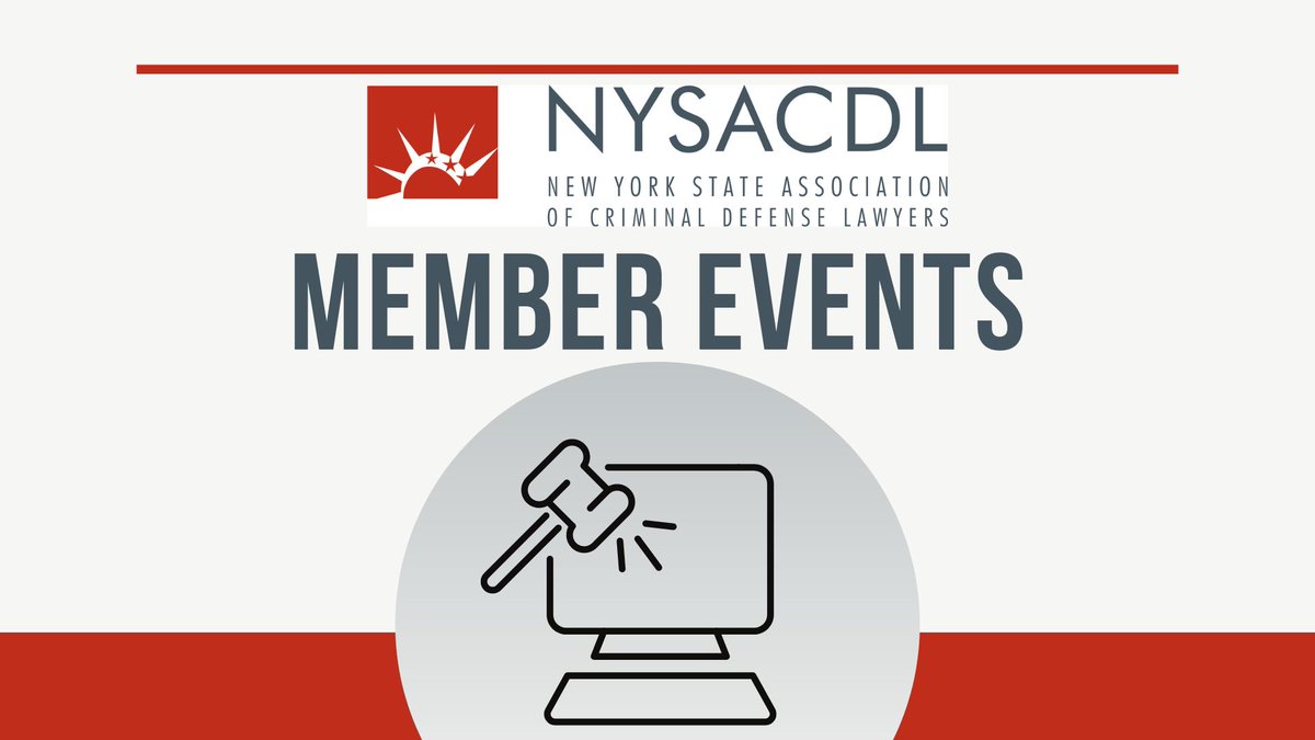 NYSACDL Members! Our next free member webinar is next week!

Tuesday, April 30, 2024 - 4:00pm - 5:00pm
#SecondChanceMonth Roundtable Discussion on
Best Practices to Mitigate our Client’s Responsibility and Punishment

with
Chris Napierala, Sentencing Alternatives
Robert Wells,