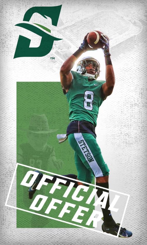 Blessed and humble to announce my first DIVISION 1 OFFER from Stetson University @CoachDHayes1 @Dbtechnician777 @flyguyhuey5 @kato_coach