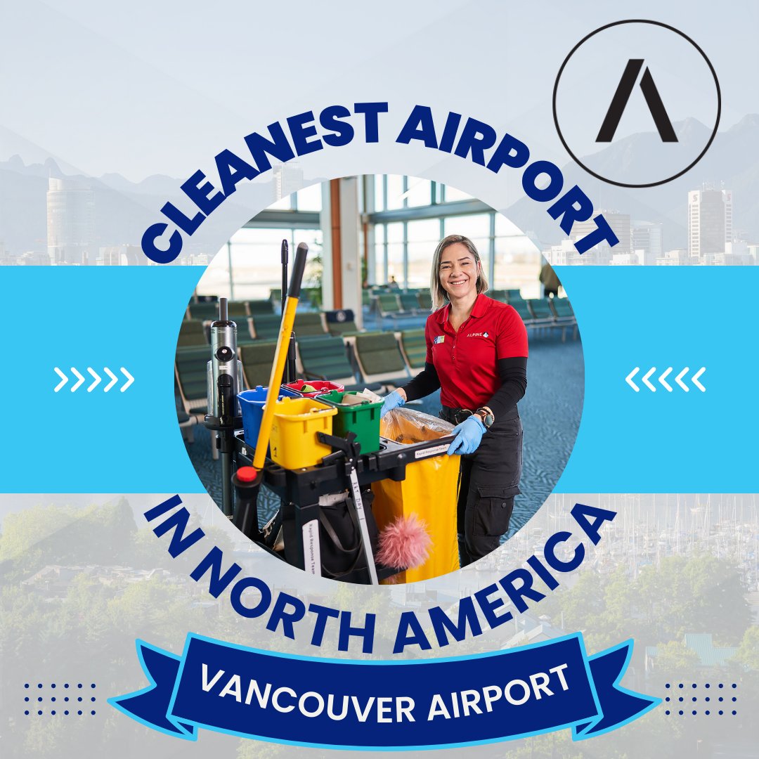 You know what they say about lightning strikes, but winning felt so nice we had to do it with them twice. For the second consecutive year, our valued client, @yvrairport (YVR), has been crowned the Cleanest Airport in North America!