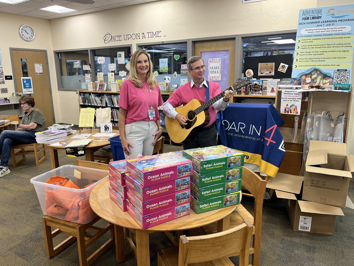 TduvallTPF's tweet photo. Literacy Fun at #Soarin4 Storytime Palmetto library #remakedays this am. We read a book, sang, did a felt board activity , counted, and much movement . Thanks to the generous funding from @ThePattersonFdn . @SuncoastCGLR #suncoastremakedays https://t.co/4VUbtXIJA6