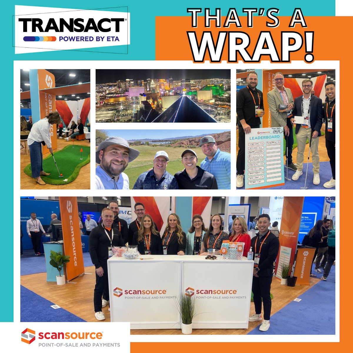 That's a wrap! Another successful #ETATRANSACT is in the books! It was great to connect with new & familiar faces on and off the show floor in Las Vegas last week. Thank you to our sponsoring suppliers and partners: @elotouch @honeywell @IngenicoNA @ZebraTechnology cont. below 👇