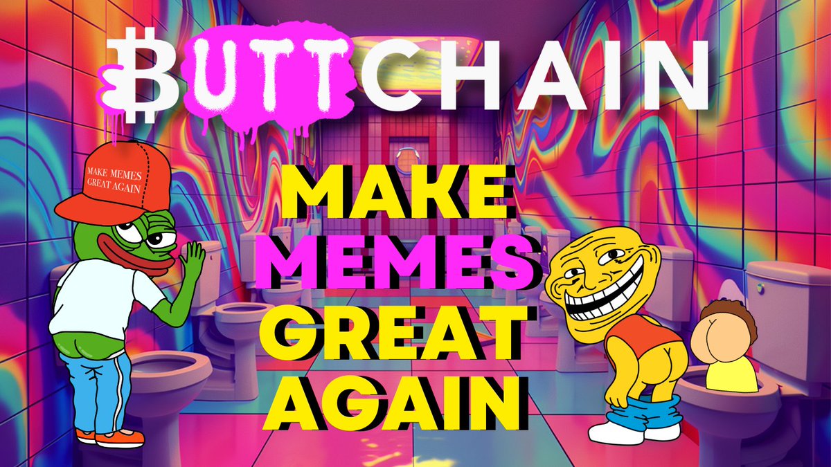 🔥Make Memes Great Again with #ButtChain🔥

Check out 👉buttchain.co/?source=twitter👈

🍑🍑🍑🍑🍑🍑🍑

#Bitcoin #Buttcoin #Crypto #CryptoPresale #Memes #Meme #Memecoin #Altcoin #Polygon #Matic #CryptoNews #cryptocurrencies #Ethereum