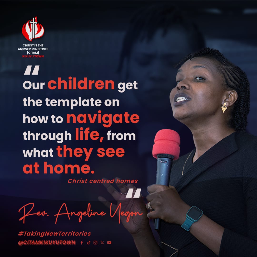 What are your children seeing at home? Because what they see is a template of how to navigate through life.
#youthmonth
#eneza
#injiliitambe
#citamkikuyutownchurch
#takingnewterritories