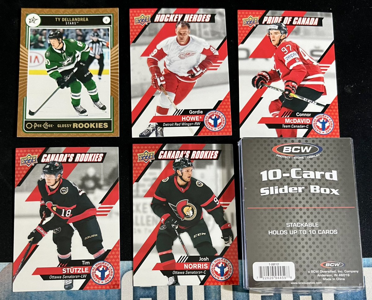 supermikeio's tweet photo. Grabbed some new Dollarama Pristine Mystery Packs - nothing amazing, my highlight was missing the Stutzle from my 2021 NHCD set always fun at a good price tho #1packaday https://t.co/YrLPpg2gcb