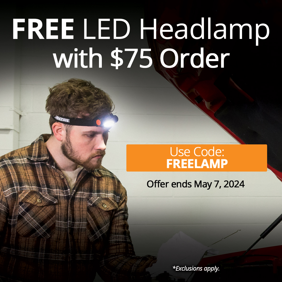See better under the hood! 🔦 For a limited time, receive a FREE LED headlamp with your order of $75 or more. 📲 Use code FREELAMP at checkout. Grab yours here: bit.ly/3U2ajWC