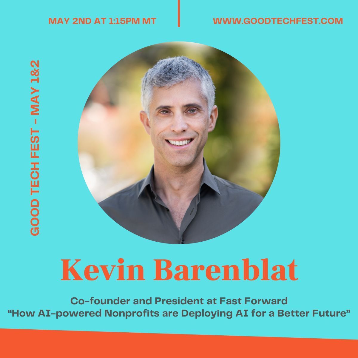 @FFWDOrg’s @barenblat will present at Good Tech Fest next week. Don’t miss this panel about “How AI-powered Nonprofits are Deploying AI for a Better Future” on Thursday, May 2 at 2:15 pm PT. Register here 👉 buff.ly/3QcjtNK