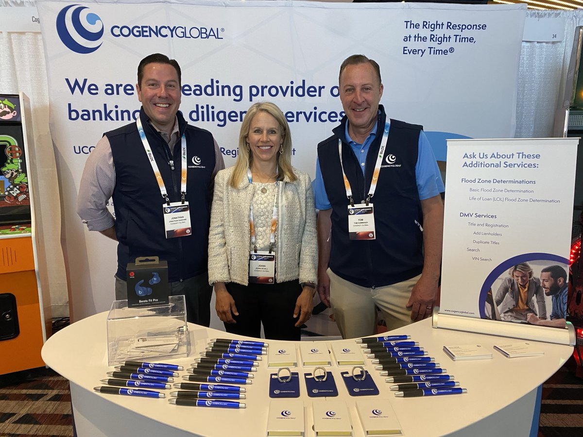 CogencyGlobal's tweet photo. Joining us at the NAGGL Spring Conference? Drop by Cogency Global Booths #34 and #35 for prizes, gaming excitement and insights into our exceptional lending services.
Let's connect today! ๐
#CogencyGlobal #NAGGL2024 #Lending #Compliance #Gaming https://t.co/IuagatSfud