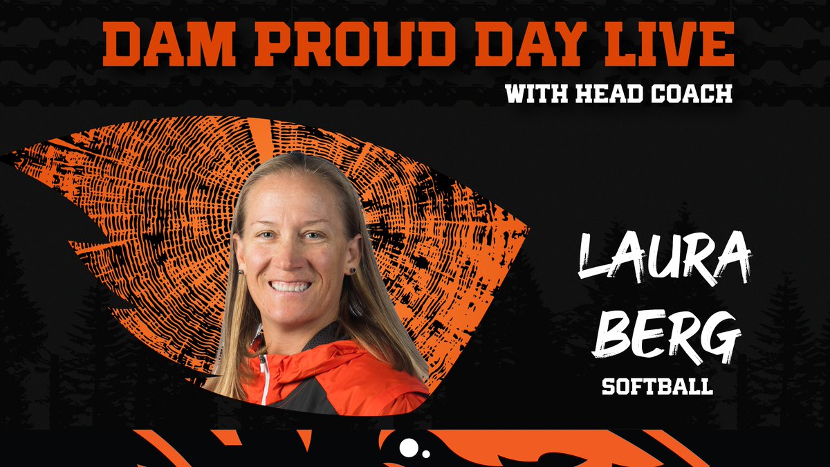 Catch Coach @lauraberg44 on Dam Proud Day Live at 11:24 a.m.! 💻 » damproudday.org/live_stats donate » bit.ly/dpd_sb #GoBeavs