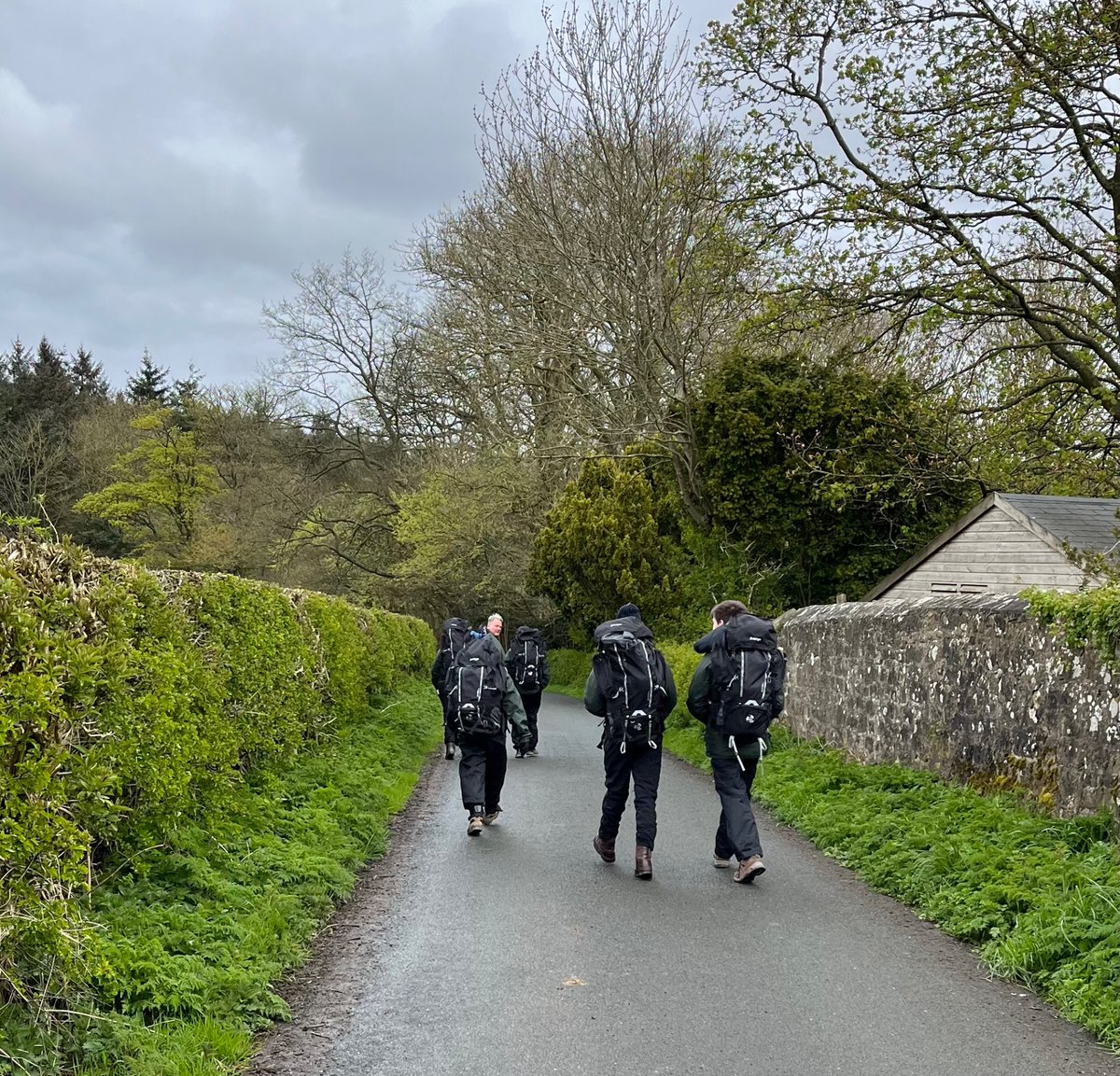 HorizonsTrust's tweet photo. And we are off! #AbbeyHill @DofE #Camp2 https://t.co/7k13hfRQNB