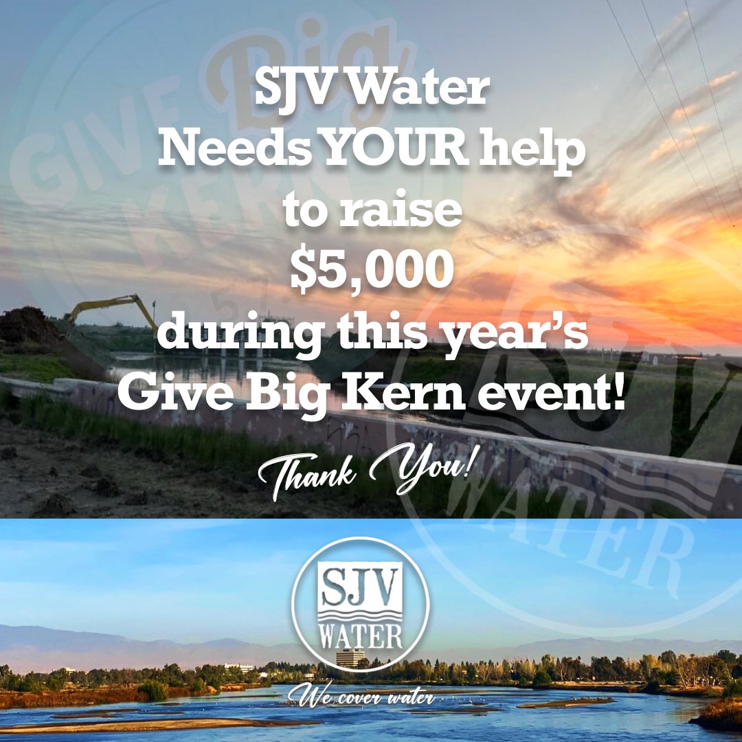Our annual Give Big Kern spring fundraiser is underway. Today is a great day to support award-winning journalism! Go to: givebigkern.org/organizations/… 
#independentjournalism #nonprofitnews #sjvwater #givebigkern