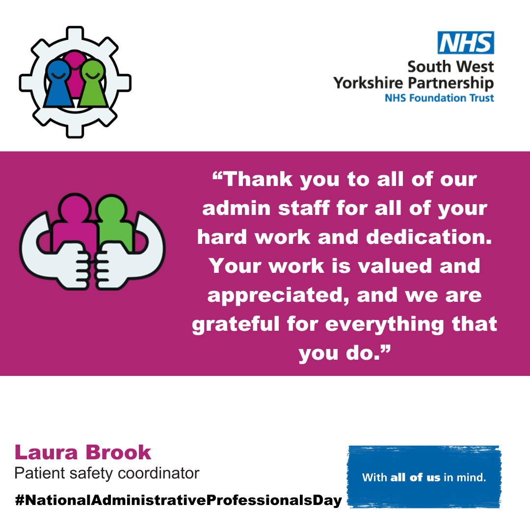 #NationalAdministrativeProfessionalsDay gives our colleagues the chance to say a big thank you to all our administrative staff for all the support they give to our teams. 💙🤩