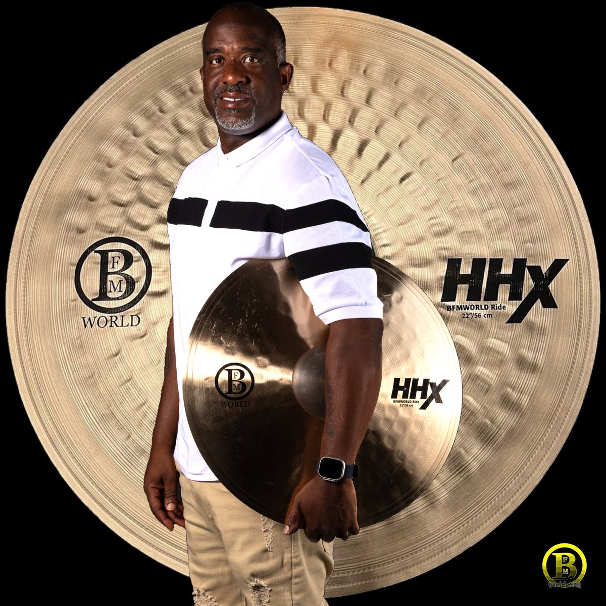 Introducing the 22” HHX BFMWORLD RIDE by BFMWORLD @SABIAN_Cymbals ! A collaboration with the great @BrianFrasierM AVAILABLE AT BFMWORLD.com, this is a medium weight ride cymbal with a large, clear, cutting bell. Its proprietary HHX Tone Control hammering creates…