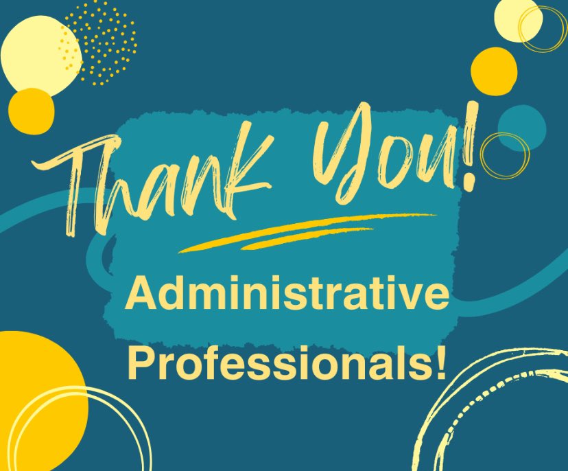 🎊Today, we recognize @vbschools secretaries, administrative assistants, receptionists, and other administrative supports!🎊These professionals keep the office running smoothly and are central to keeping all things relating to our schools and buildings organized and efficient!