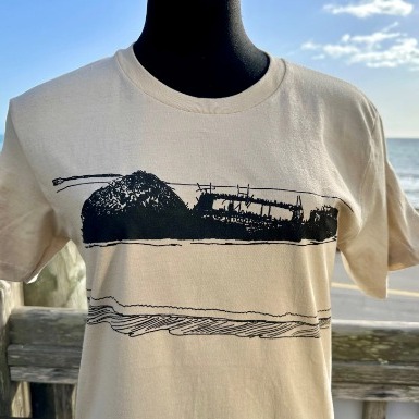 Pay homage to the SS Palo Alto 'Cement Ship' at Seacliff State Beach with this iconic, comfortable new T-shirt designed by a local artist!

Available at the Seacliff ParkStore and the ParkStore Online. Your purchase benefits local state parks and beaches!
thatsmypark.org/products/seacl…
