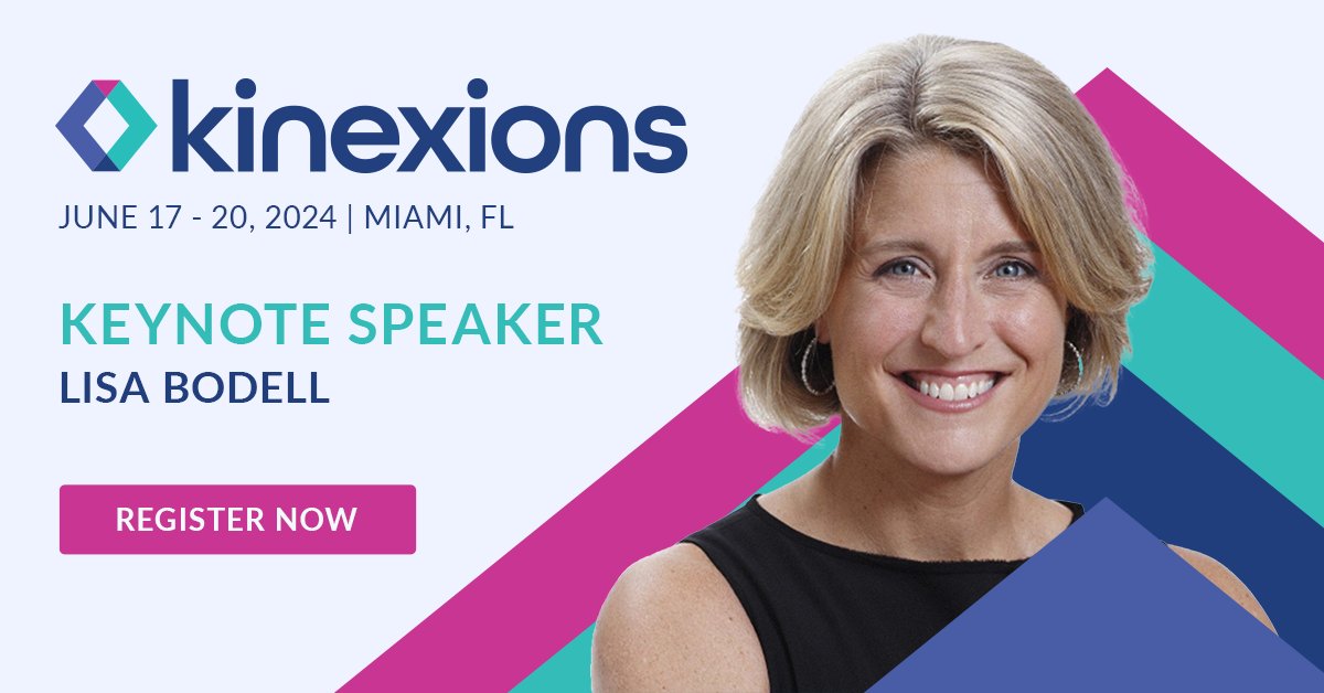 🚀 Brace yourself for a game-changing keynote at #Kinexions 24. We’re thrilled to announce @LisaBodell, CEO of @futurethinktank will be joining us in Miami, FL. 🔐 Secure your spot today. Early bird rate extended to April 30: bit.ly/3IWONMG