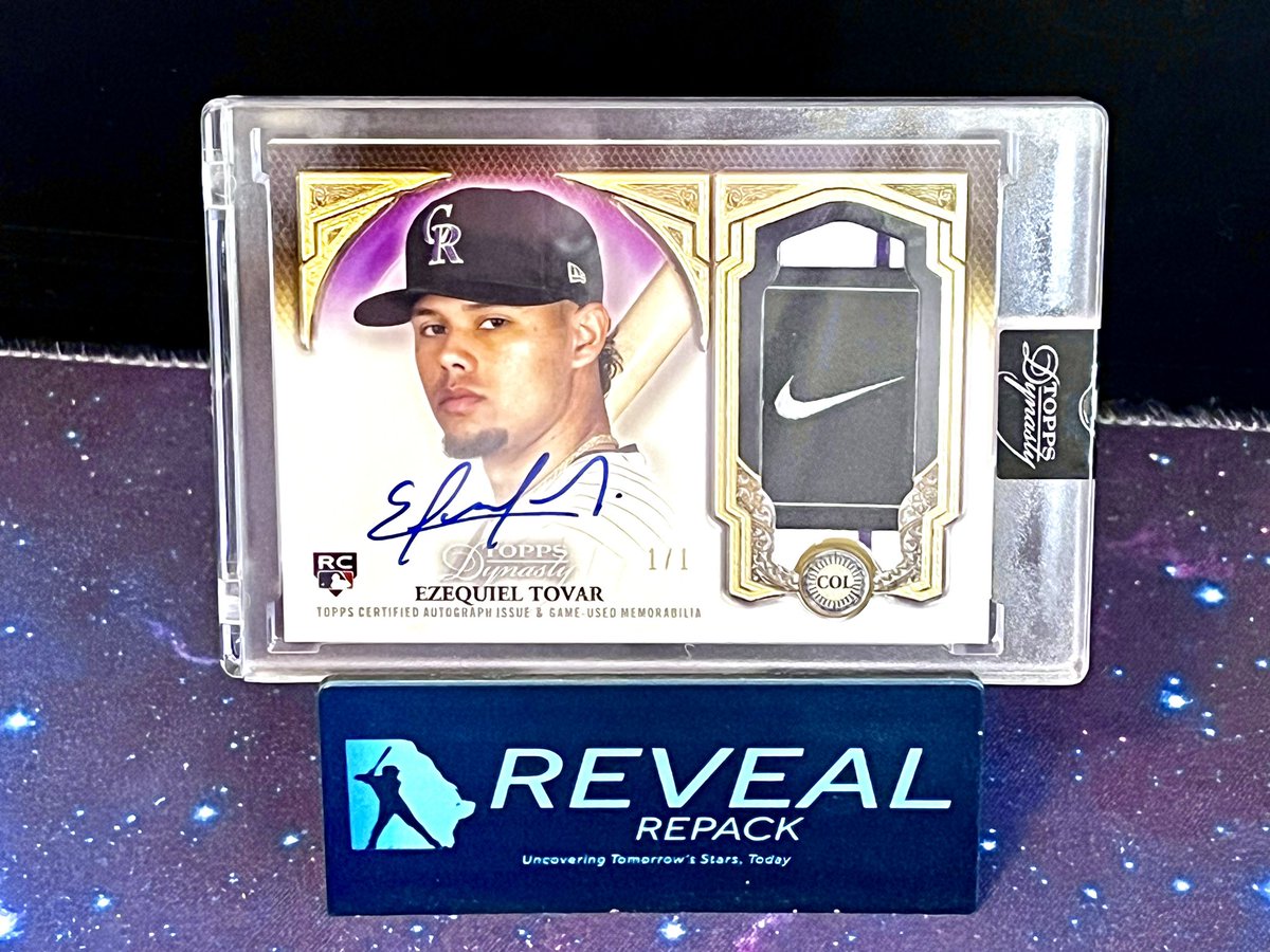 Avaialble for sale - $2500 obo
2023 Topps Dynasty RPA - Nike Swoosh 1/1
#topps #coloradorockies #baseball #sportscards #baseballcards #ezequieltovar