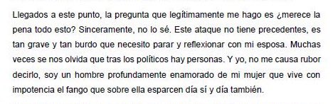 La manera en que Pedro Sanchez ha escrito una carta a la ciudadanía cuyo final ha sido este..... podrán matarlo a él, pero no a su romanticismo