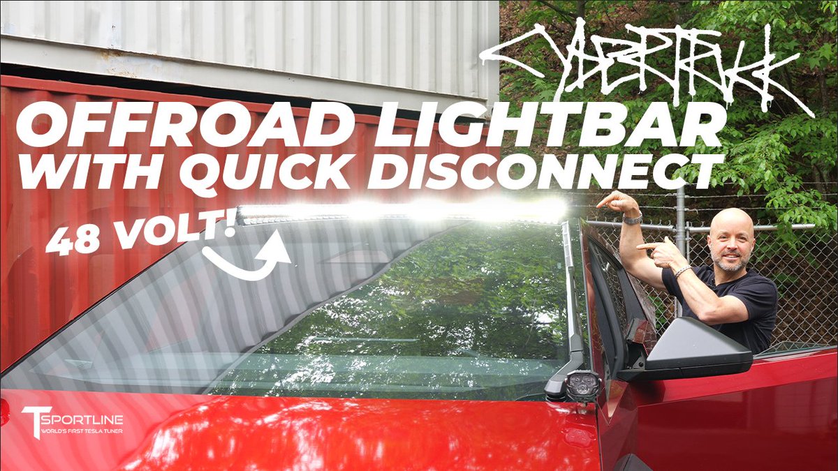 World's First 48-Volt High Performance Aftermarket LED Light Bar for #Cybertruck! Patent pending quick-disconnect design, tailored to keep range-hungry owners happy between trails. Let their be light! 📐 youtu.be/digKW1TmWCA