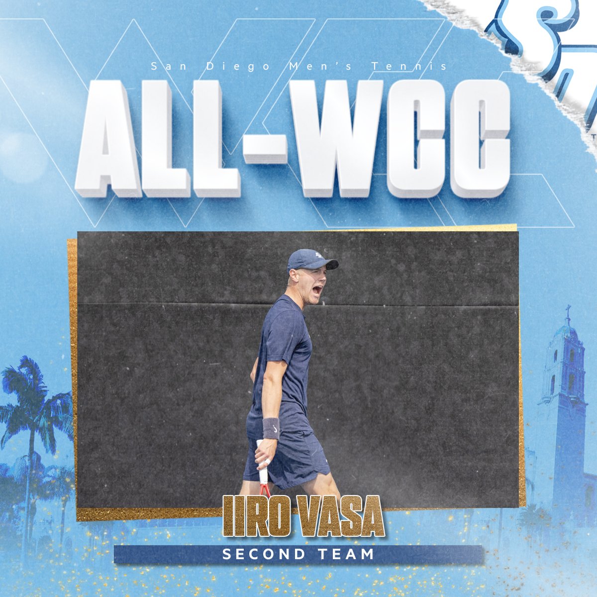 For the third time in his incredible career, Iiro Vasa takes home All-WCC honors 👏 #GoToreros