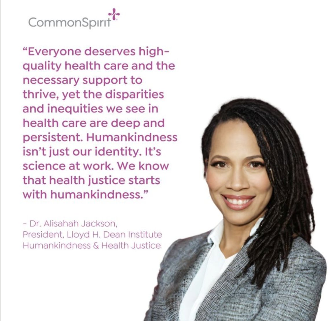 April is National Minority Health Month! At @CommonSpirit, we are committed to promoting health equity and raising awareness about the unique health challenges minority communities face. dignityhlth.org/49NtWGt @AlisahahMD
