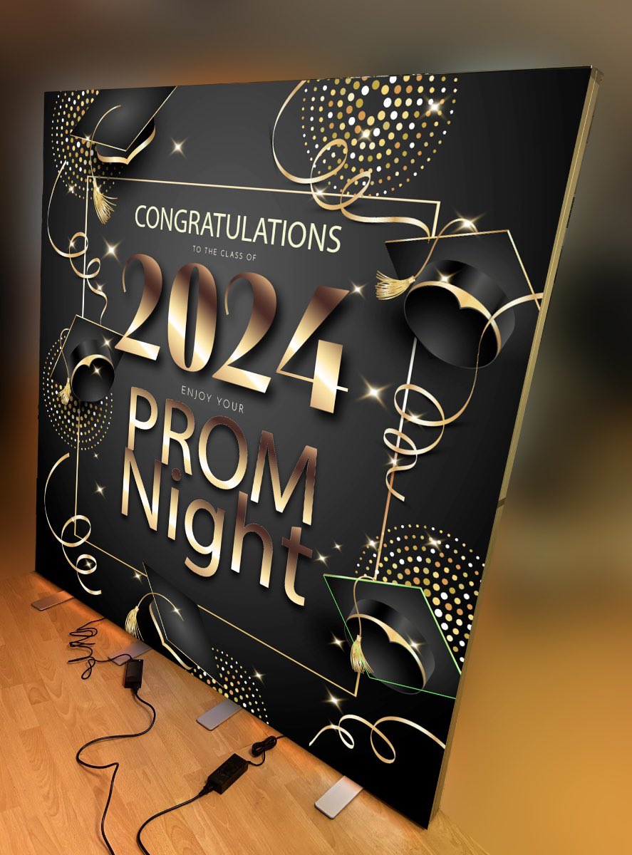 Just in time for school proms and awards dinners. Our double sided illuminated display stands are ideal for creating a big impact or photo opportunity. Available to both buy and rent from us.  #prom #events #holmfirthevents #academy #highschool #endofyear #awards