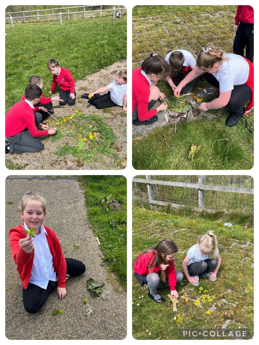 For #WalesOutdoorLearningWeek we decided to get creative outdoors and create some art work using what we could find outside 🌱🌿☘️🍀🌼🌸🍃 @IDS_Mrs_Parfitt @IDS3to18