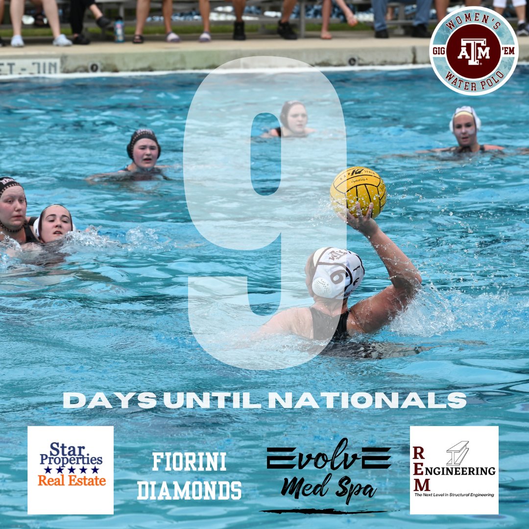 aggiewwp's tweet photo. 🚨Only NINE more days🚨
Watch the Aggies HOME in College Station for the National Championship!

The livestreamed by CWPA can be accessed at https://t.co/LRsIo8ktV5. The cost of viewership is $10 per game, or $25 for the weekend tournament package.

Stay Tuned! // #gigem👍 https://t.co/zyD7jU05lx