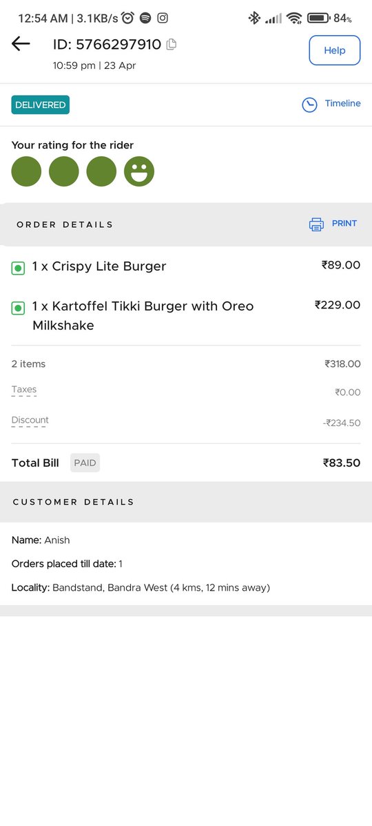 omkarmestry2's tweet photo. Below are few order details where the discount exceeds the maximum amount. @deepigoyal @zomato https://t.co/jN27RHlqFE
